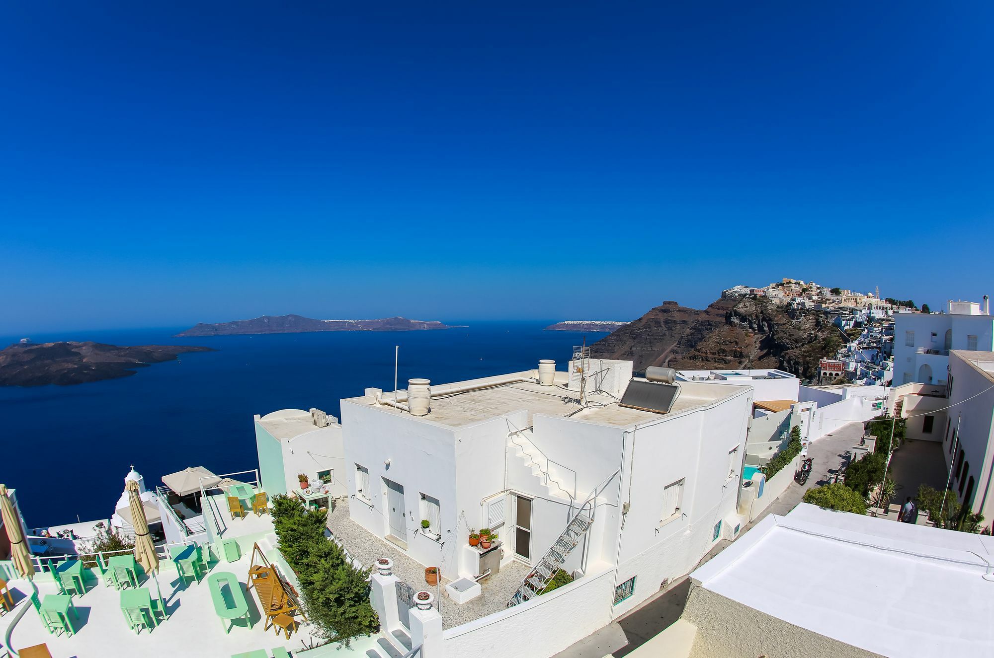 360 Blue Villa Fira  Bagian luar foto